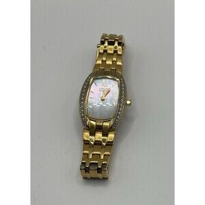 Citizen Eco drive Gold Band Watch 6.25” Band AS-IS